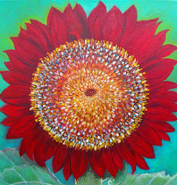 Sunflower No. 2, a painting by American Nature Painter, Judith A. Maddox Saylor, from the Sunflower Series at JAMS Artworks.