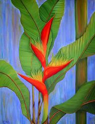 Heliconia No. 3, by American Nature Painter, Judith A. Maddox Saylor. Heliconia No. 3, by American Nature Painter, Judith A. Maddox Saylor.