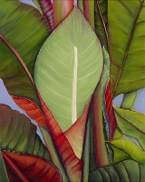 Heliconia No. 4 Painting by American Nature Painter, Judith A. Maddox Saylor.