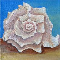 Sea Shell Series No. 5, a painting by American Nature Painter, Judith A. Maddox Saylor at JAMS Artworks.