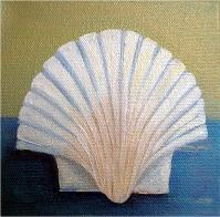 Sea Shell Series No. 3, a painting by American Nature Painter, Judith A. Maddox Saylor at JAMS Artworks.